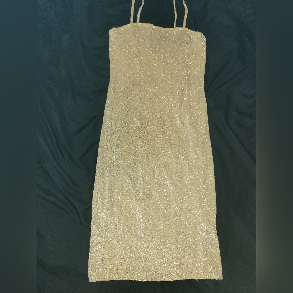 Gold sparkle dress